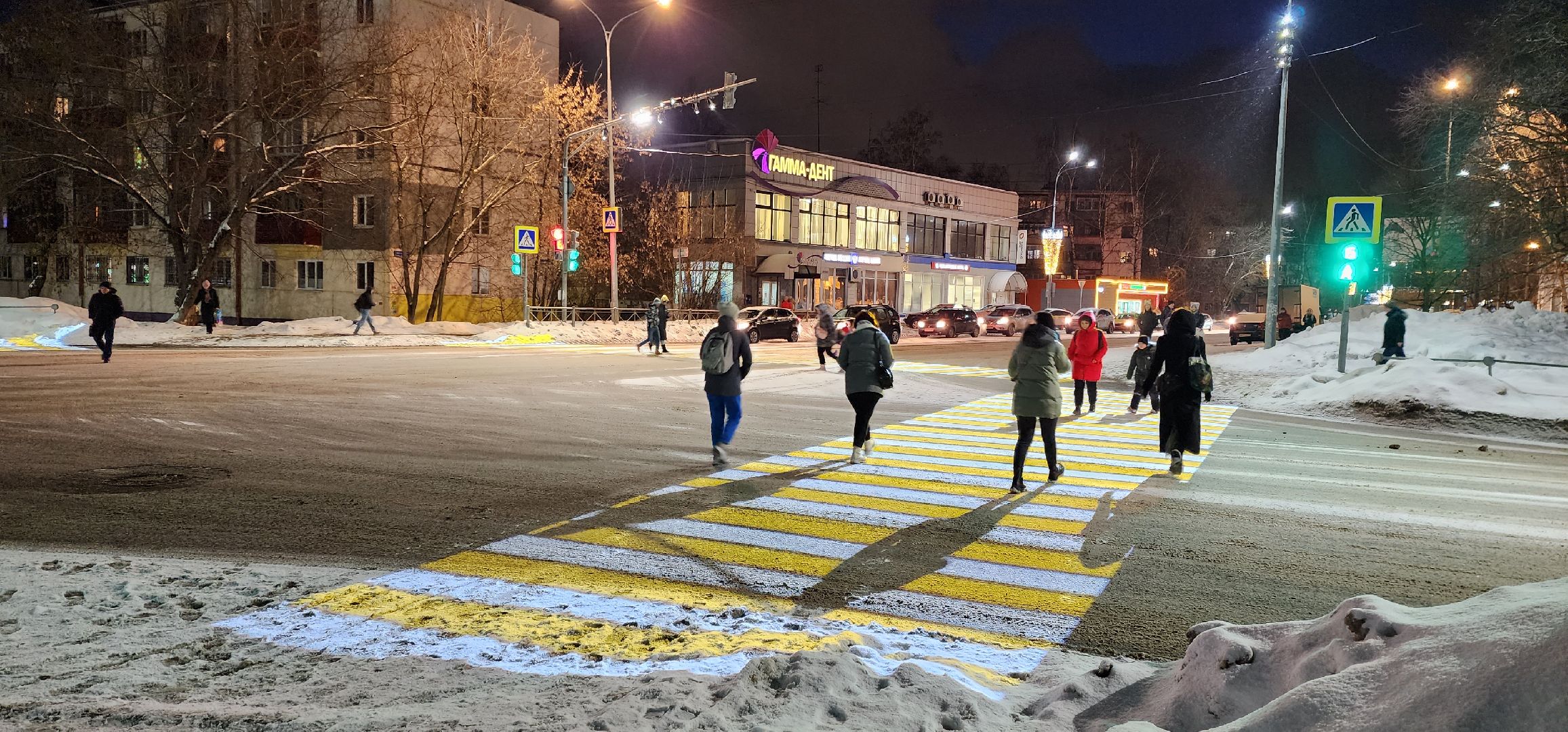 раменское, дороги, безопасность дорожного движения, проекционный пешеходный переход на пересечении улиц Михалевича и Гурьева,