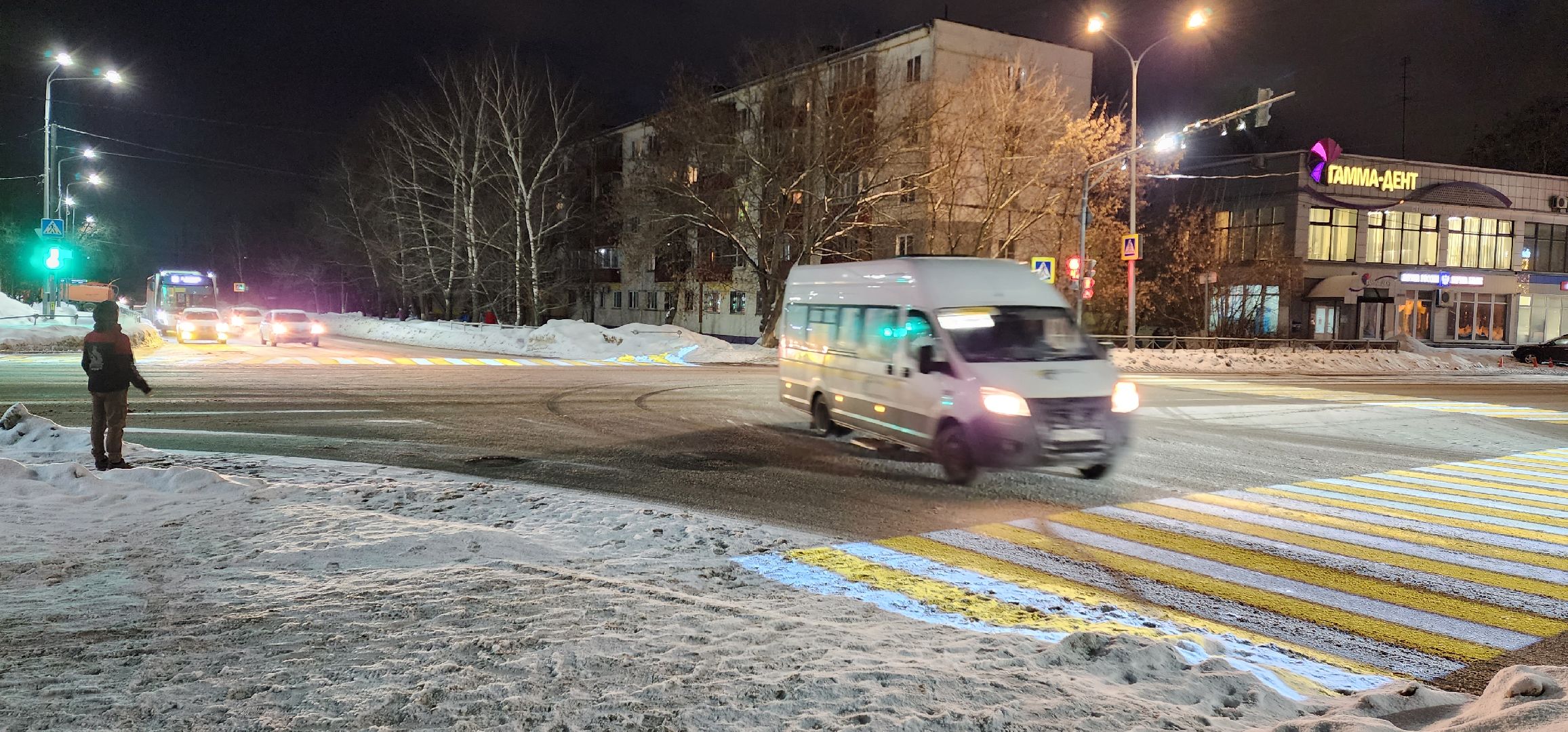 раменское, дороги, безопасность дорожного движения, проекционный пешеходный переход на пересечении улиц Михалевича и Гурьева,