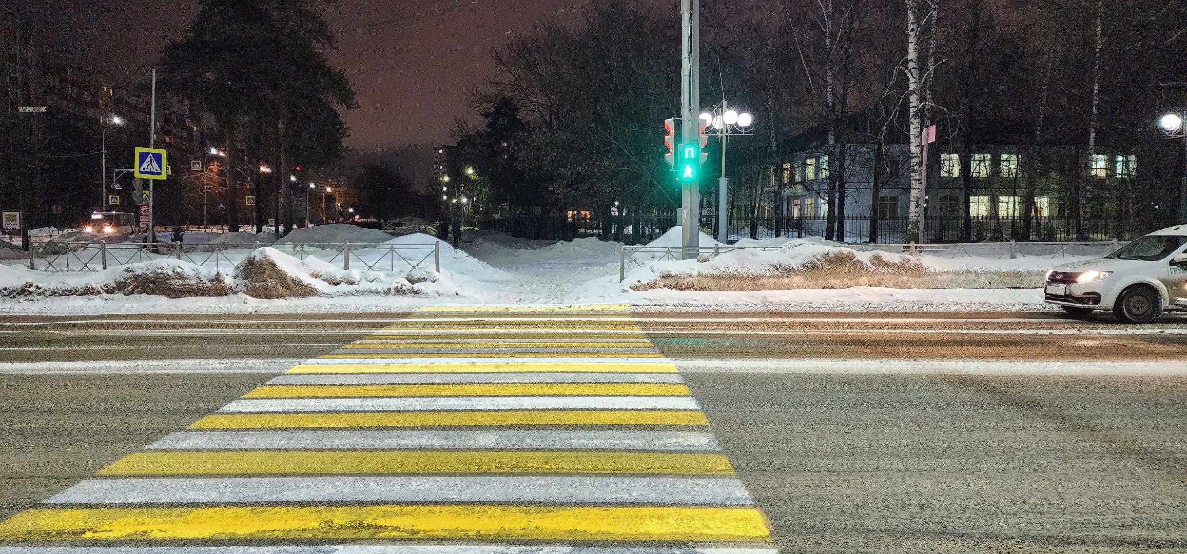 раменское, дороги, безопасность дорожного движения, проекционный пешеходный переход на пересечении улиц Михалевича и Гурьева,