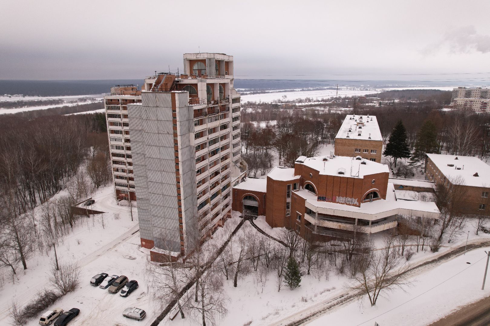 видео с коптера, дом, пущино,