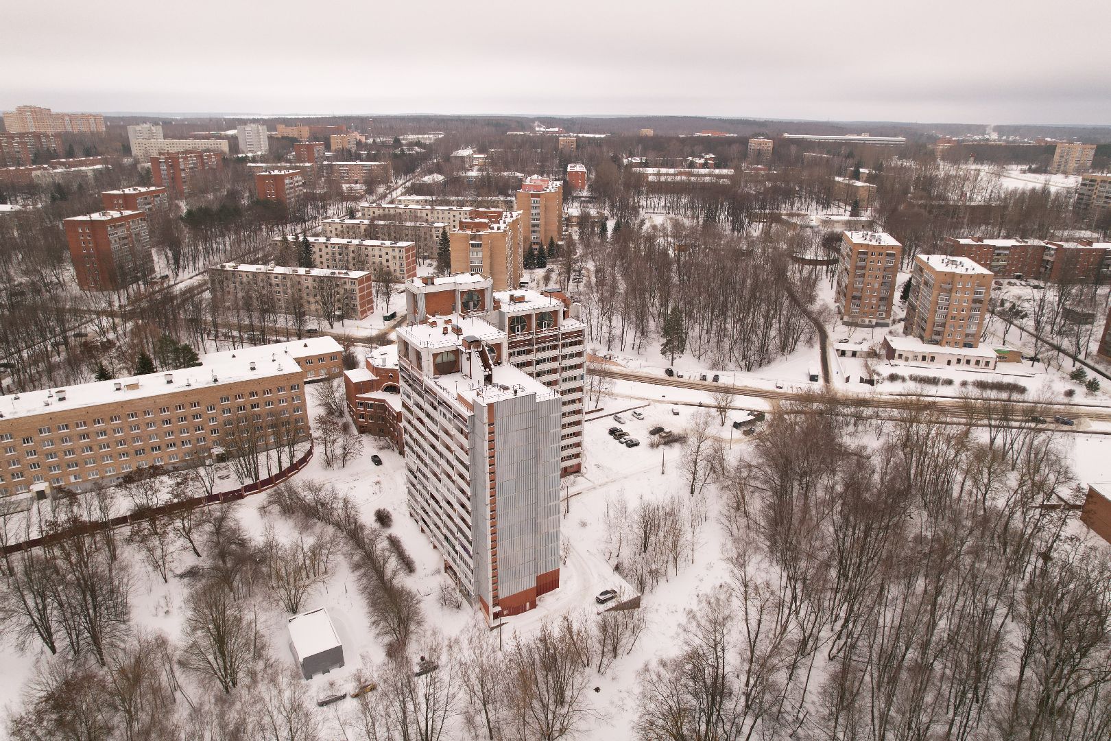 видео с коптера, дом, пущино,