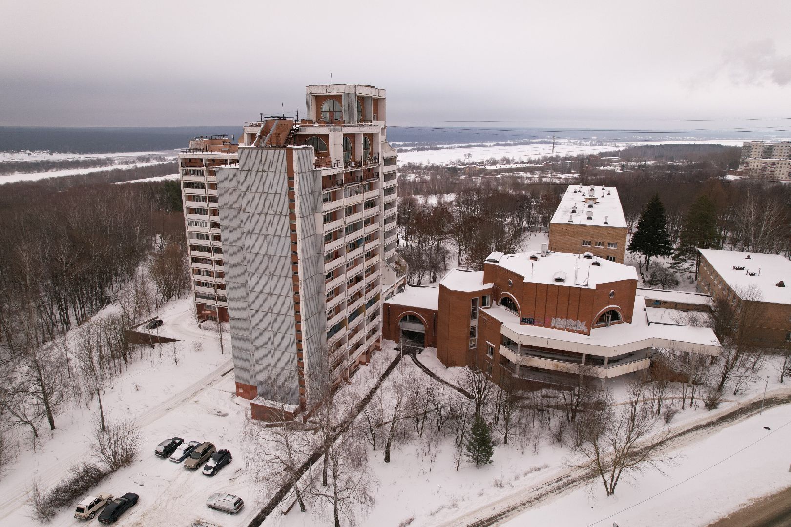 видео с коптера, дом, пущино,