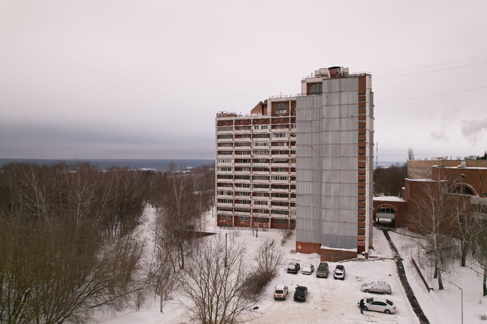 видео с коптера, дом, пущино,