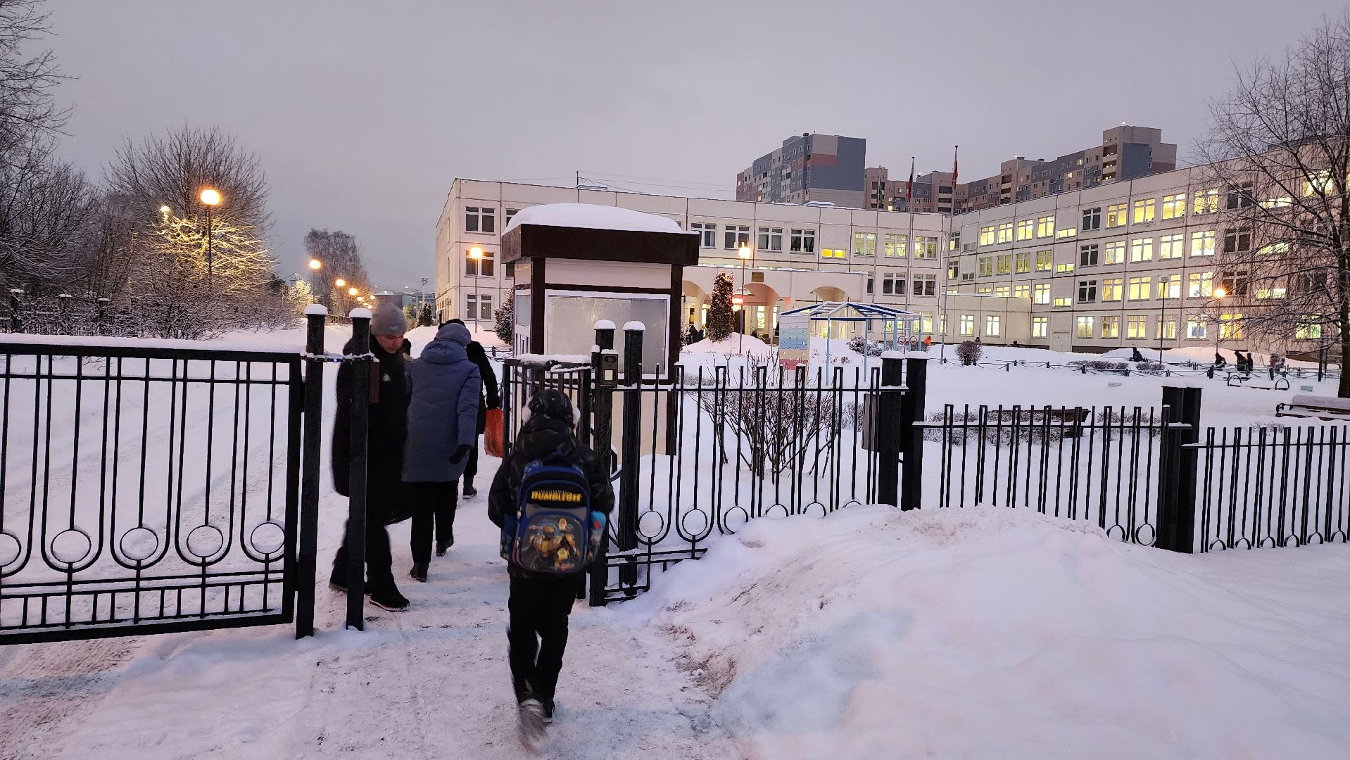 Подмосковье, Городской округ Пушкинский, Ивантеевка, Циклон Ольга, Снегопад, Погода,
