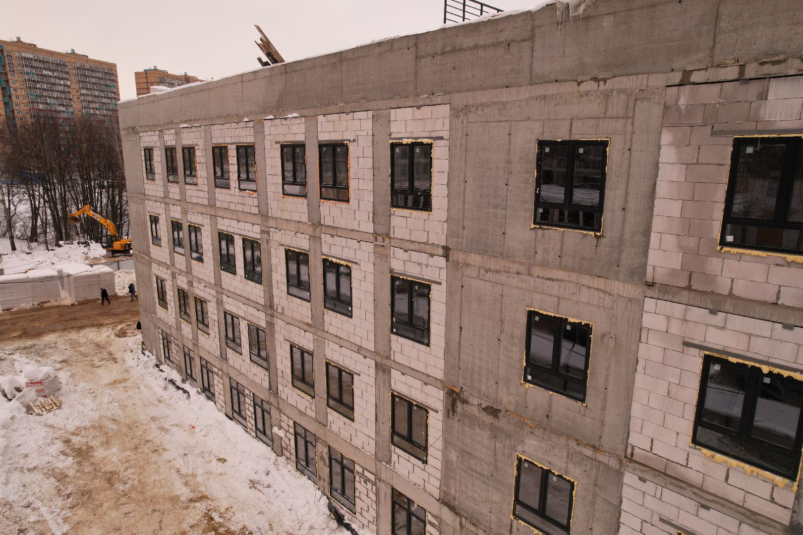 видео с коптера, поликлиника, ленинский,