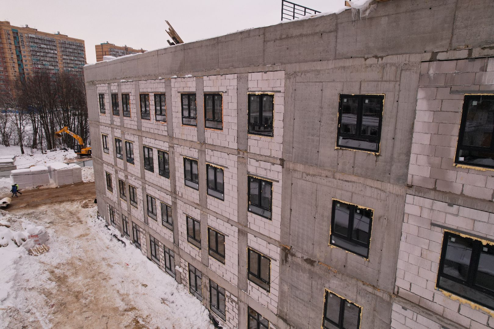 видео с коптера, поликлиника, ленинский,