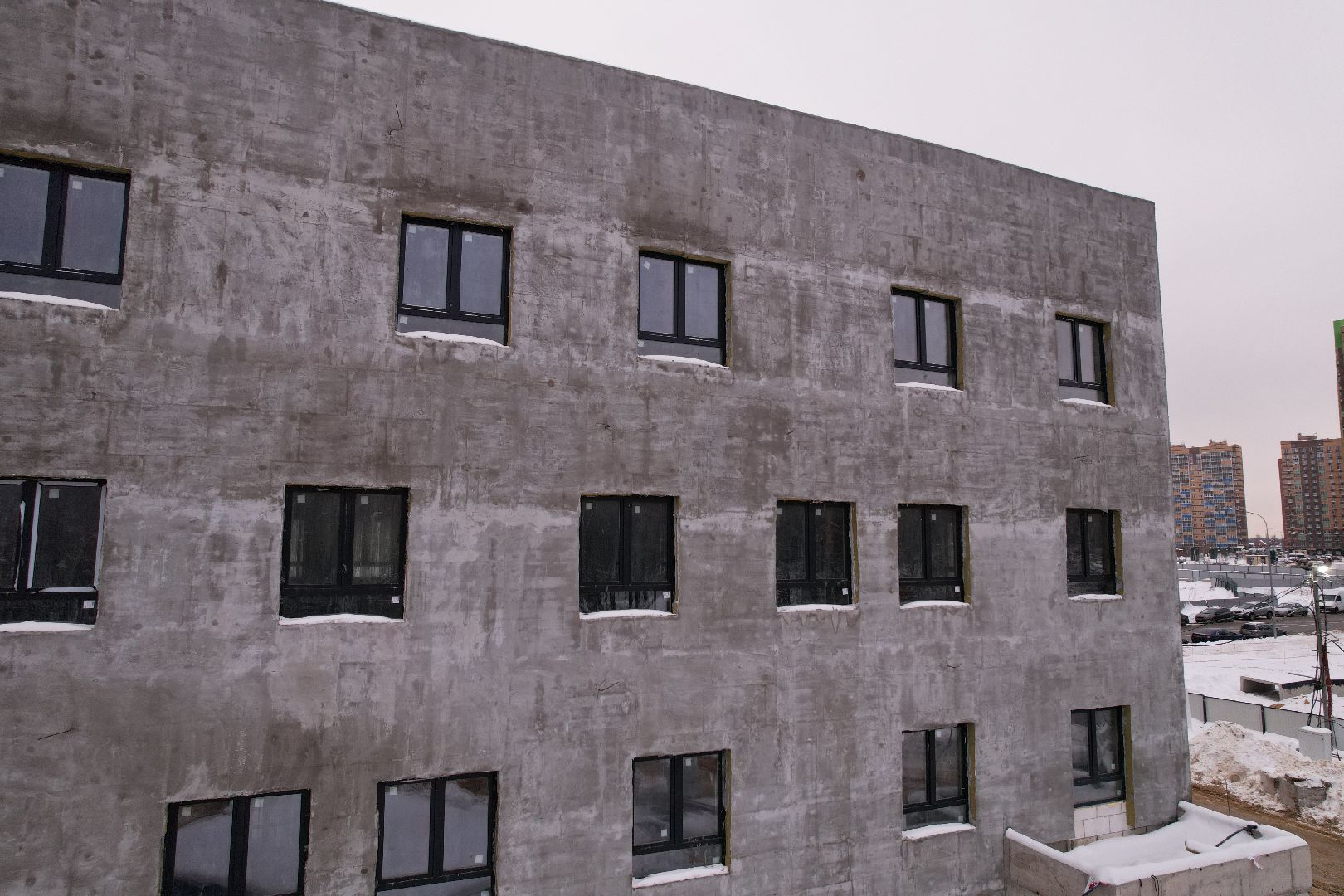 видео с коптера, поликлиника, ленинский,