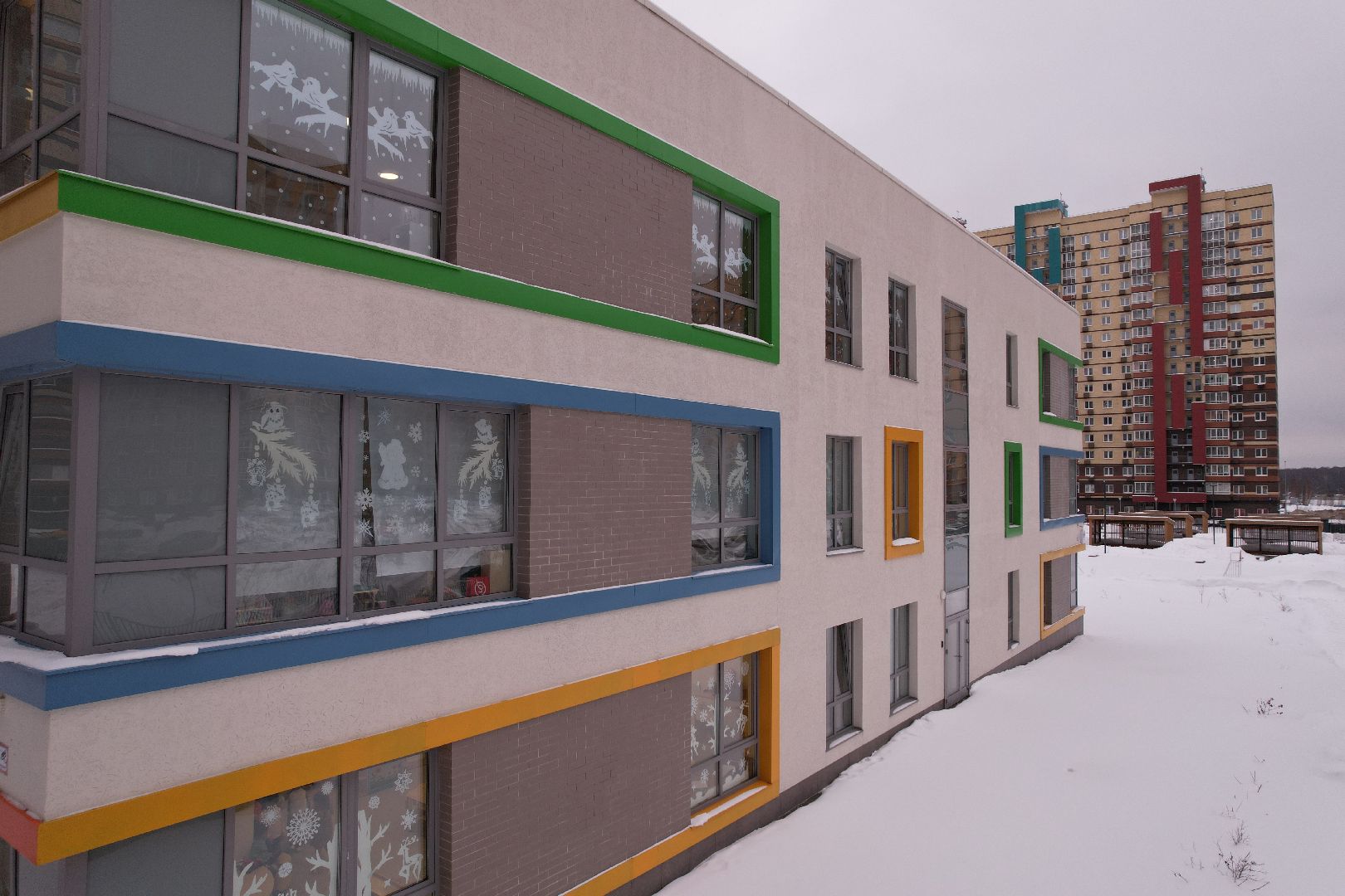 видео с коптера, детский сад,