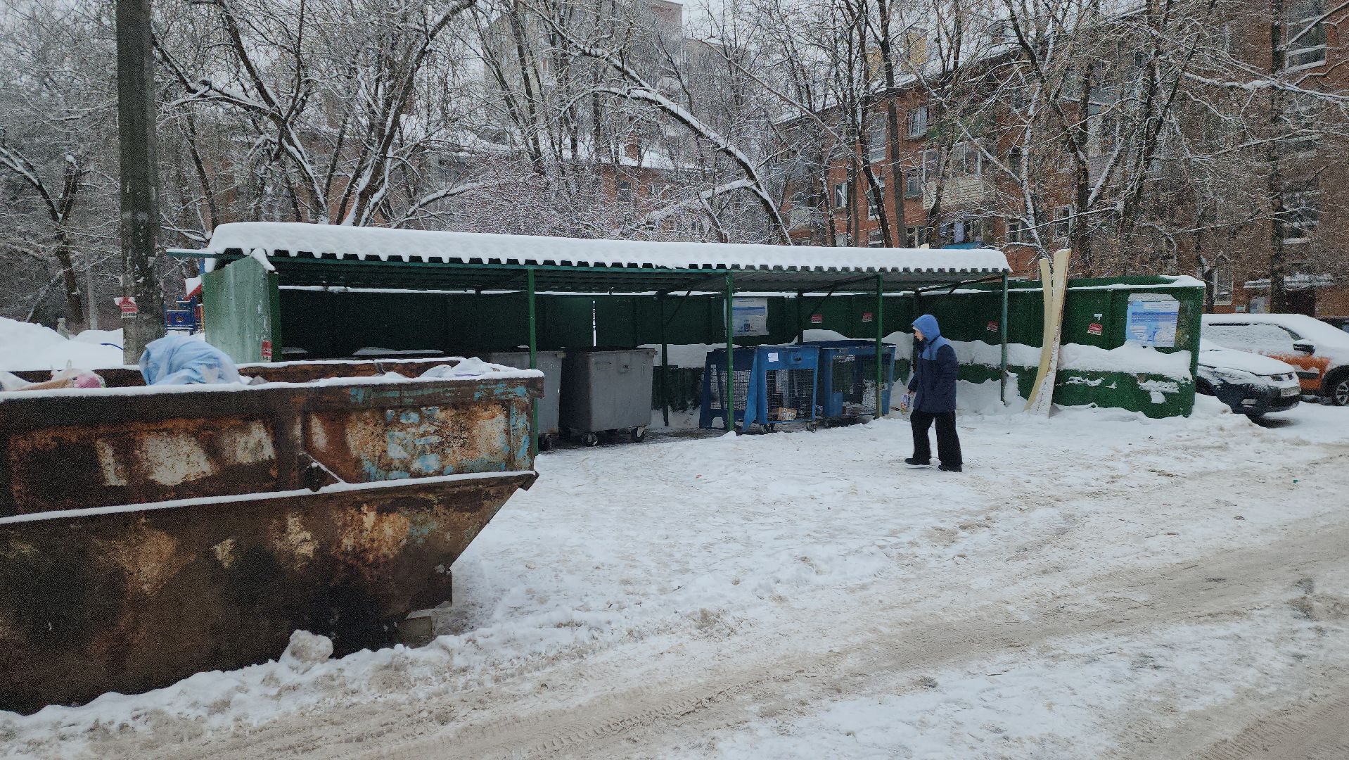 парковка, ограничение, контейнерная площадка, ЭкоЛайн Воскресенск, знаки,