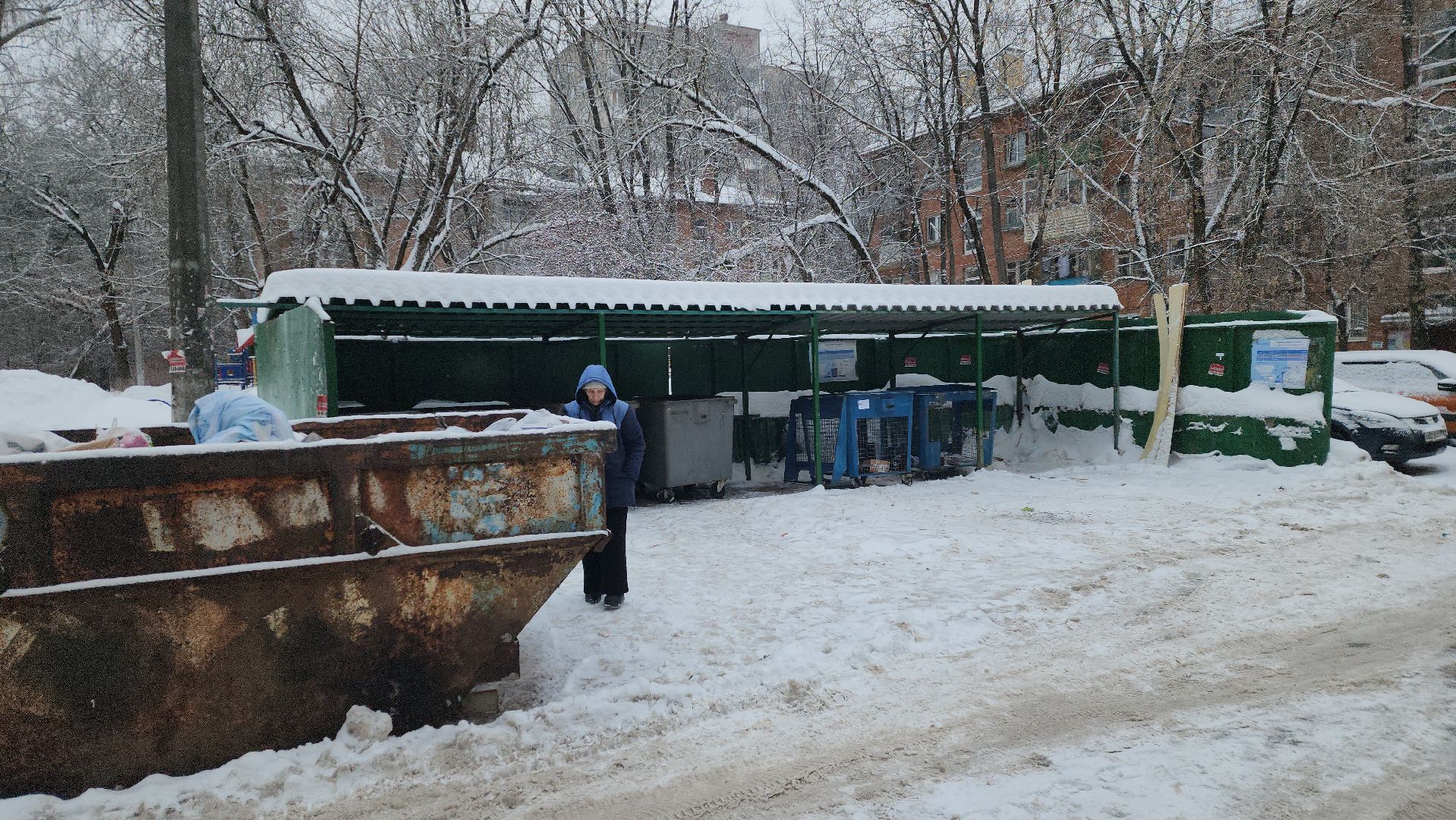 парковка, ограничение, контейнерная площадка, ЭкоЛайн Воскресенск, знаки,