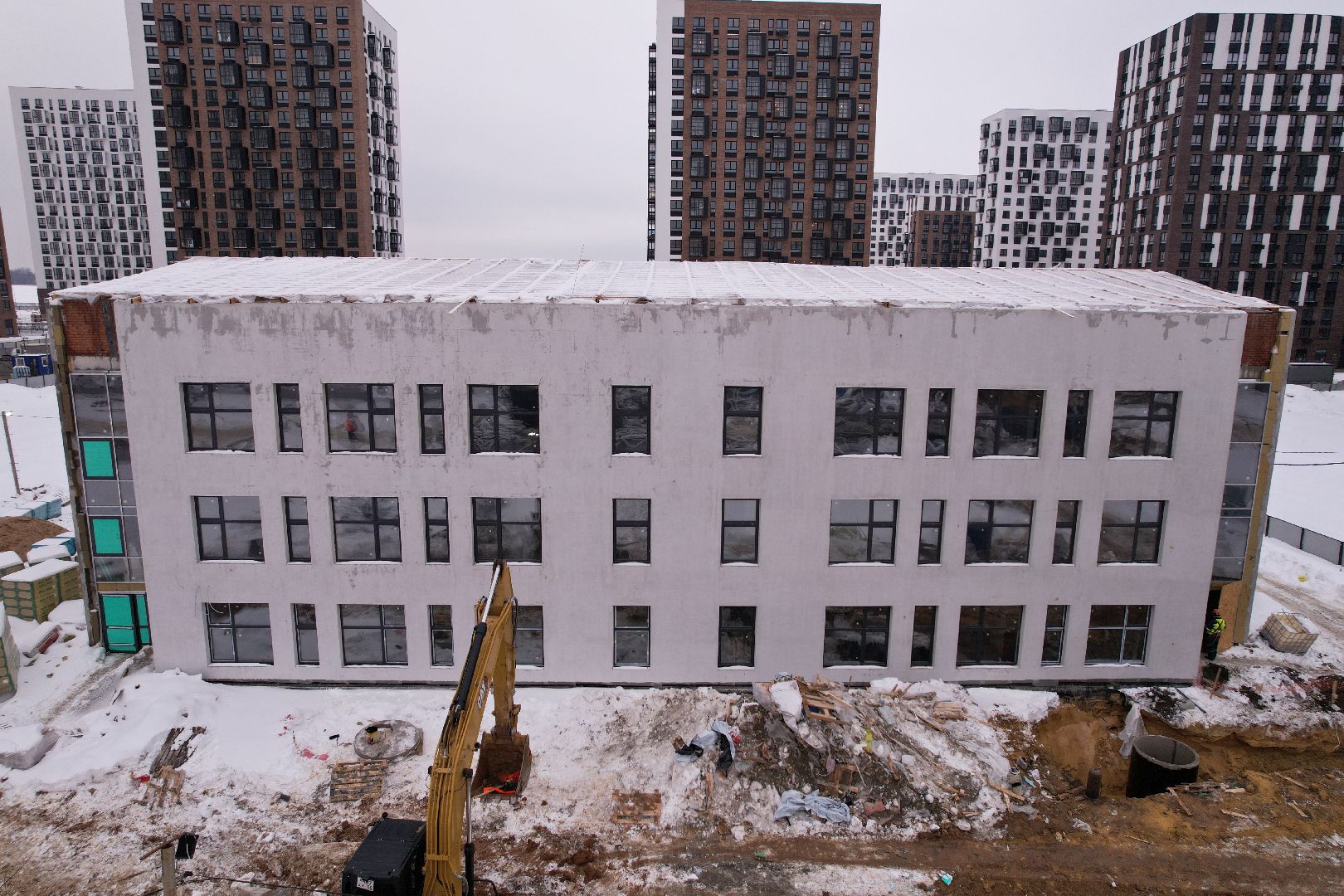 видео с коптера, детский сад,