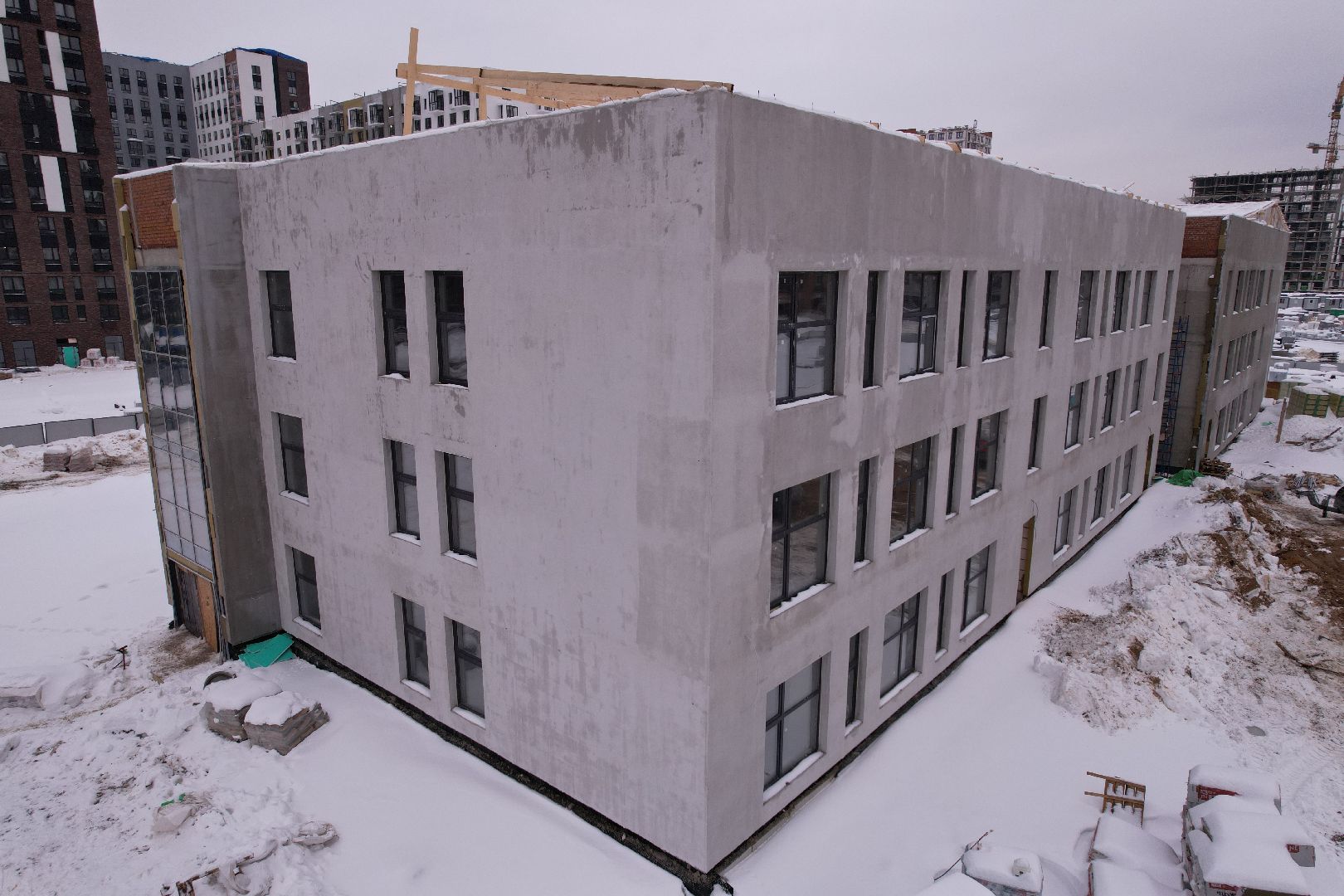 видео с коптера, детский сад,