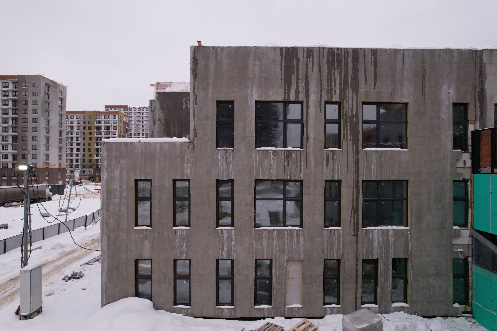 видео с коптера, детский сад,