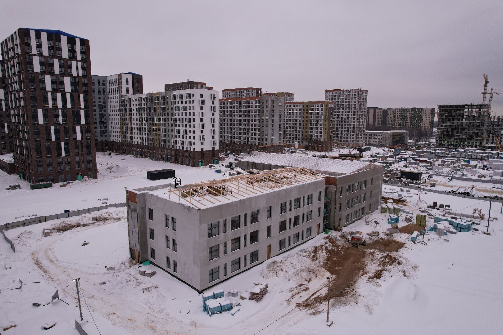 видео с коптера, детский сад,