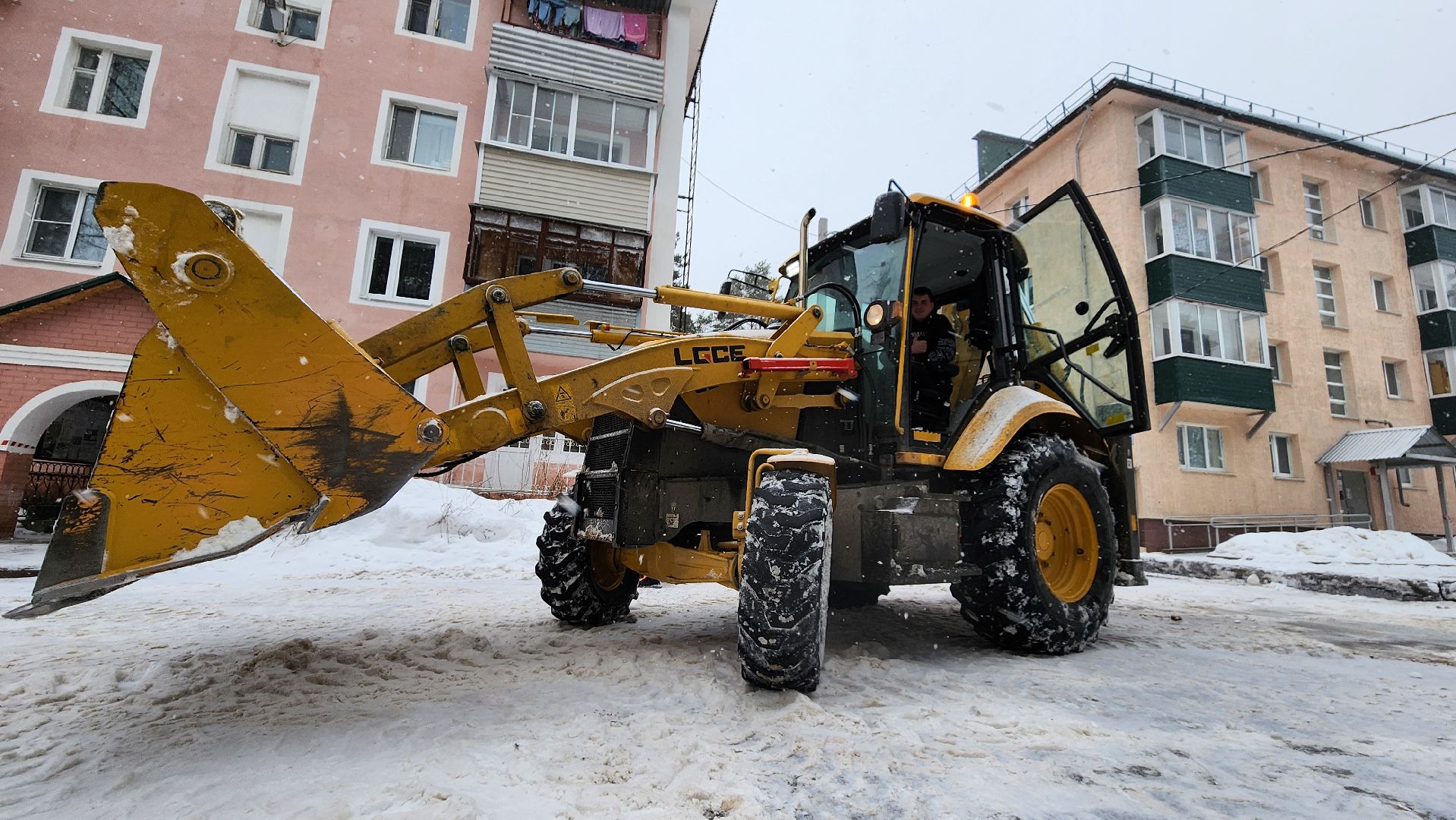 снег, протвино, благоустройство, комбинат благоустройства, циклон ольга,