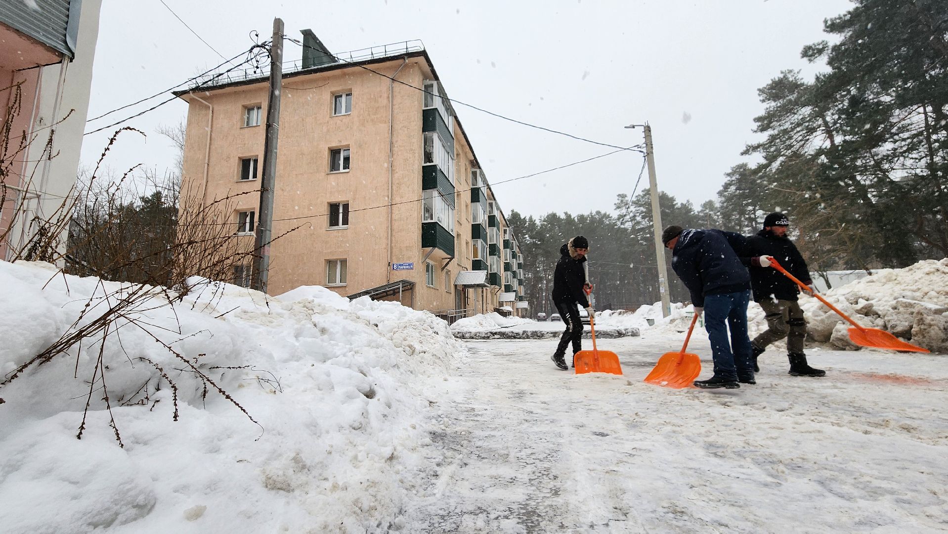 снег, протвино, благоустройство, комбинат благоустройства, циклон ольга,