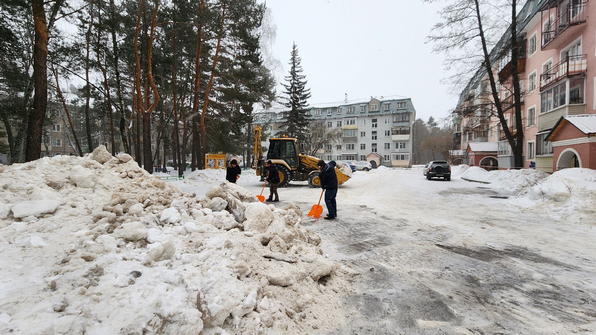 снег, протвино, благоустройство, комбинат благоустройства, циклон ольга,
