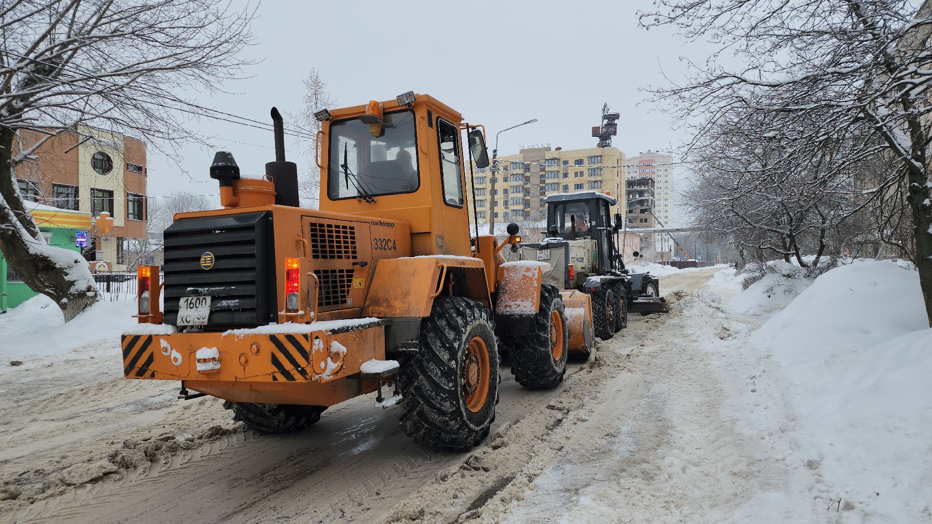коммунальные службы, уборка снега, циклон, Старая Купавна, Богородский городской округ,