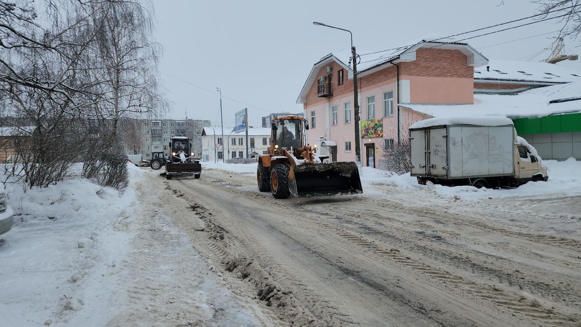 коммунальные службы, уборка снега, циклон, Старая Купавна, Богородский городской округ,