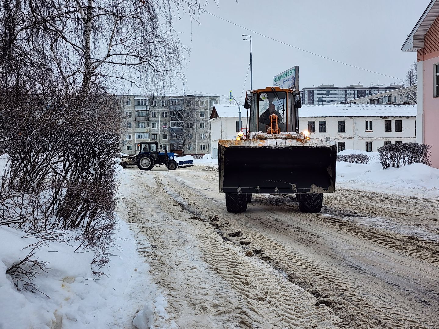 коммунальные службы, уборка снега, циклон, Старая Купавна, Богородский городской округ,