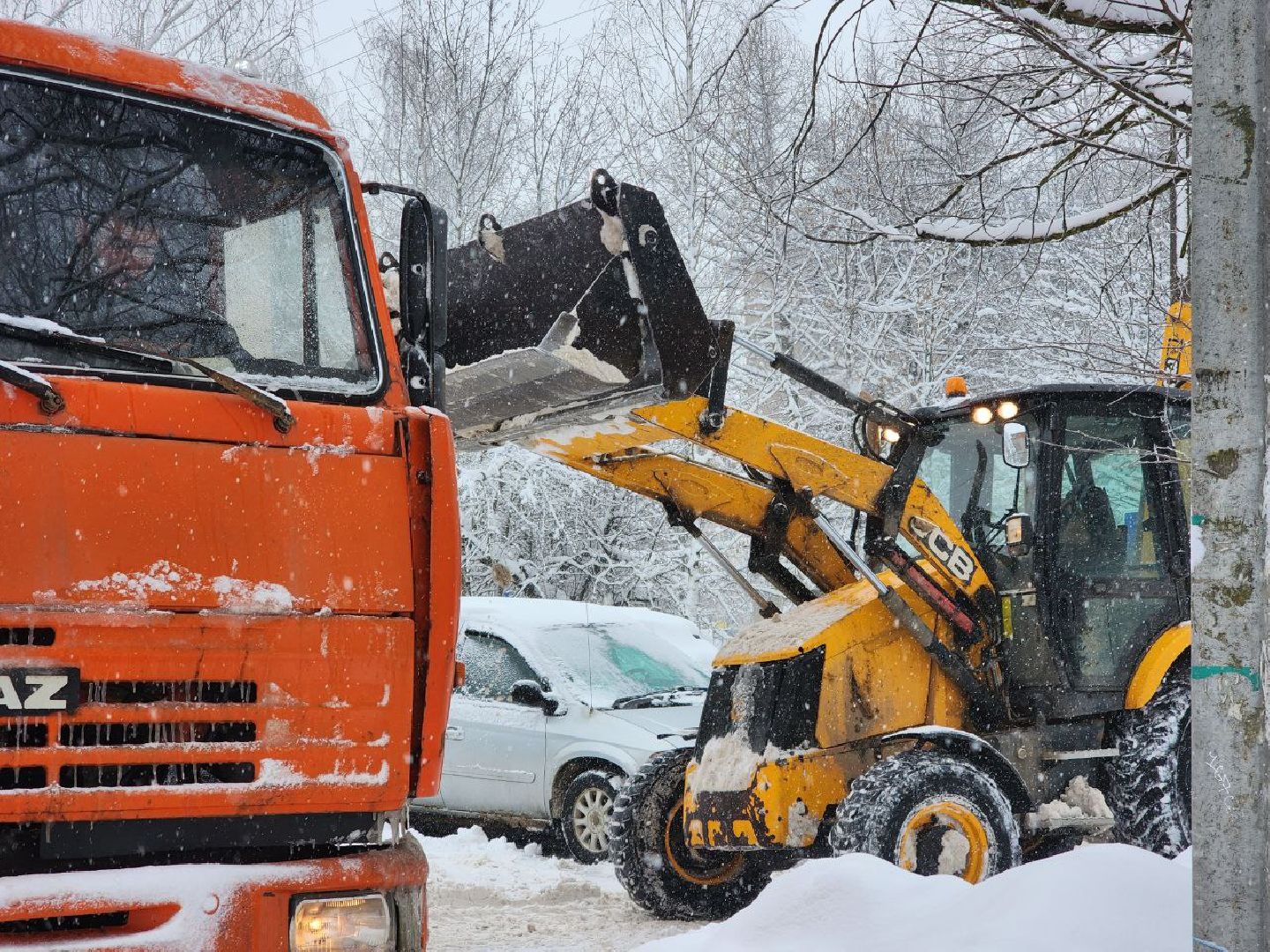 Солнечногорск, Снегопад, Уборка снега, МБУ, Рабочие,