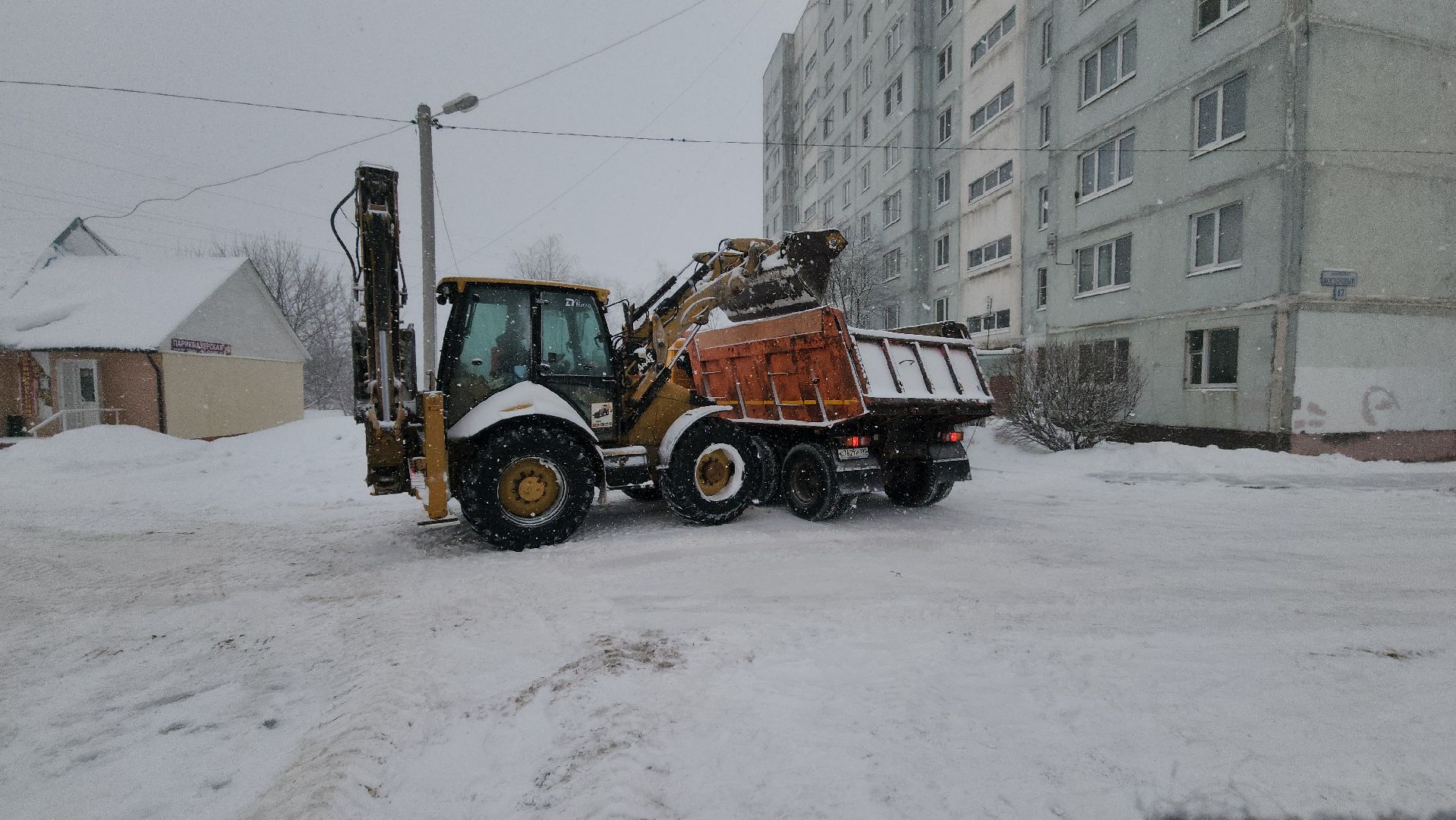 снегопад, ольга, коммунальная техника, ликвидация последствий снегопада, коммунальщики, руза, рузский городской округ,