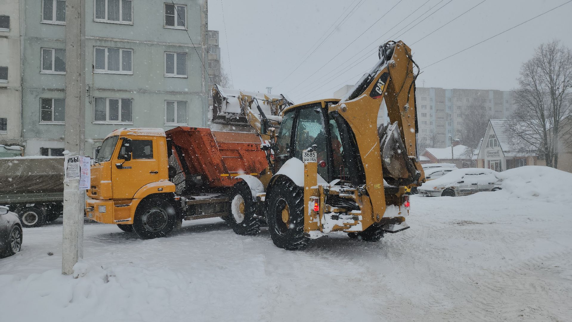 снегопад, ольга, коммунальная техника, ликвидация последствий снегопада, коммунальщики, руза, рузский городской округ,