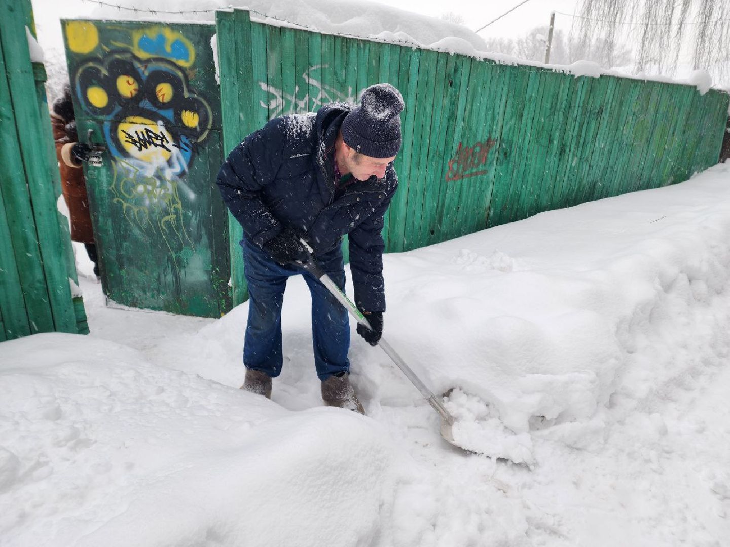 Солнечногорск, Уборка снега, Снегопад, Жители, Лопаты,