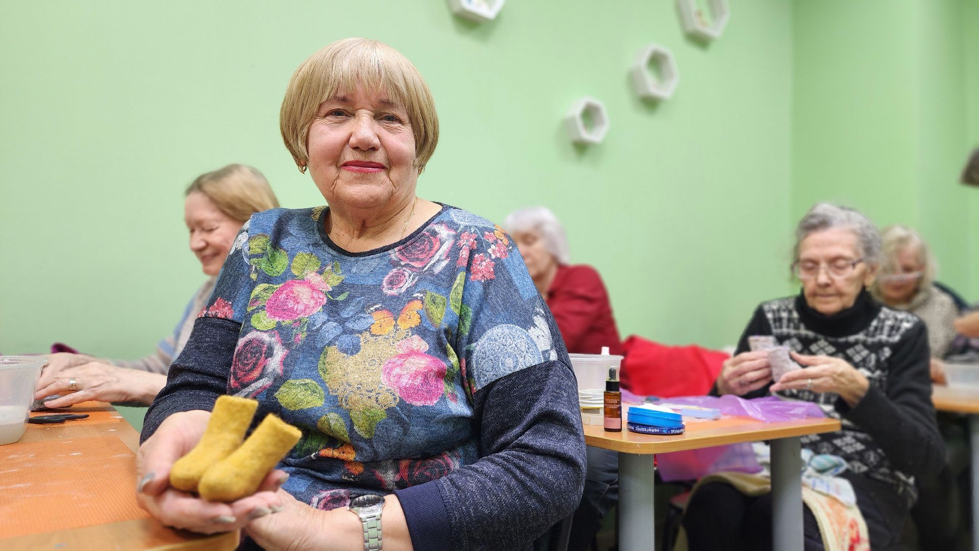 активное долголети, долголеты, мастер-класс, валяние шерсти, протвино,