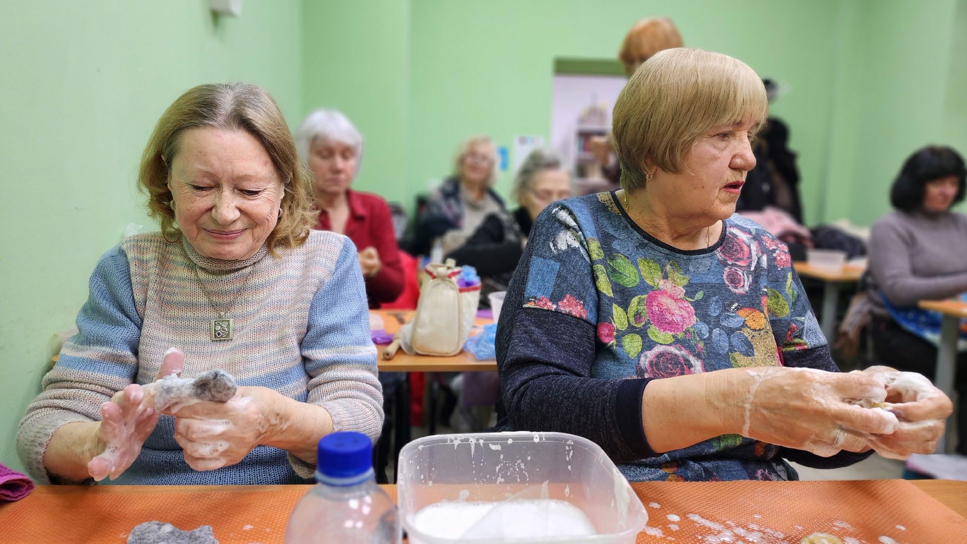 активное долголети, долголеты, мастер-класс, валяние шерсти, протвино,