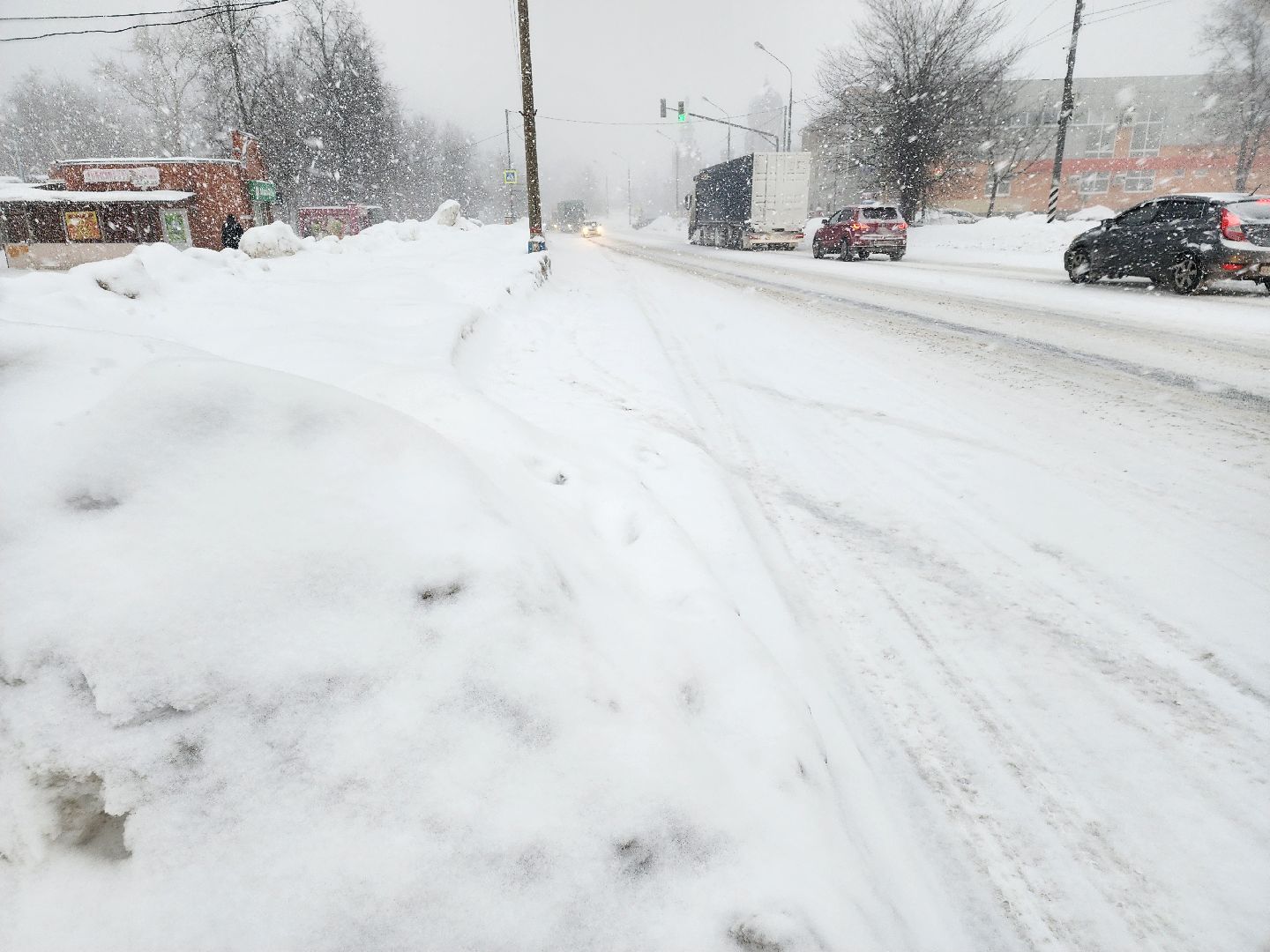снегопад, циклон ольга, орехово зуево,
