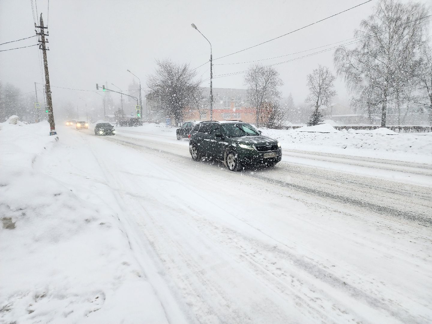 снегопад, циклон ольга, орехово зуево,
