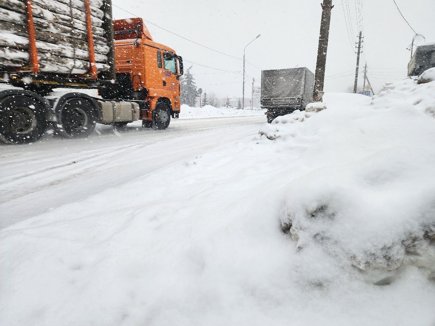 снегопад, циклон ольга, орехово зуево,