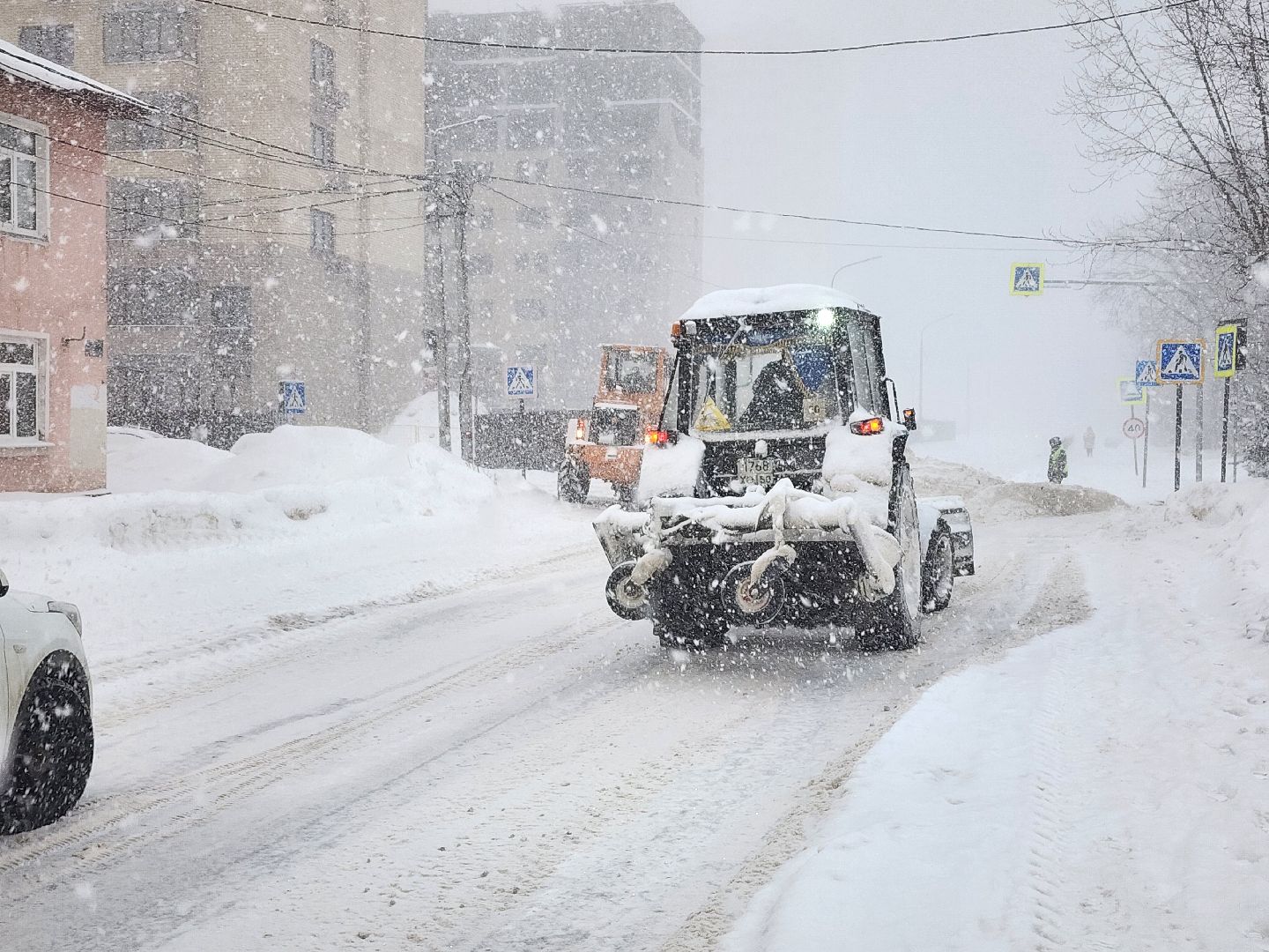 коммунальные службы, снегопад, циклон, Старая Купавна, Богородский городской округ,