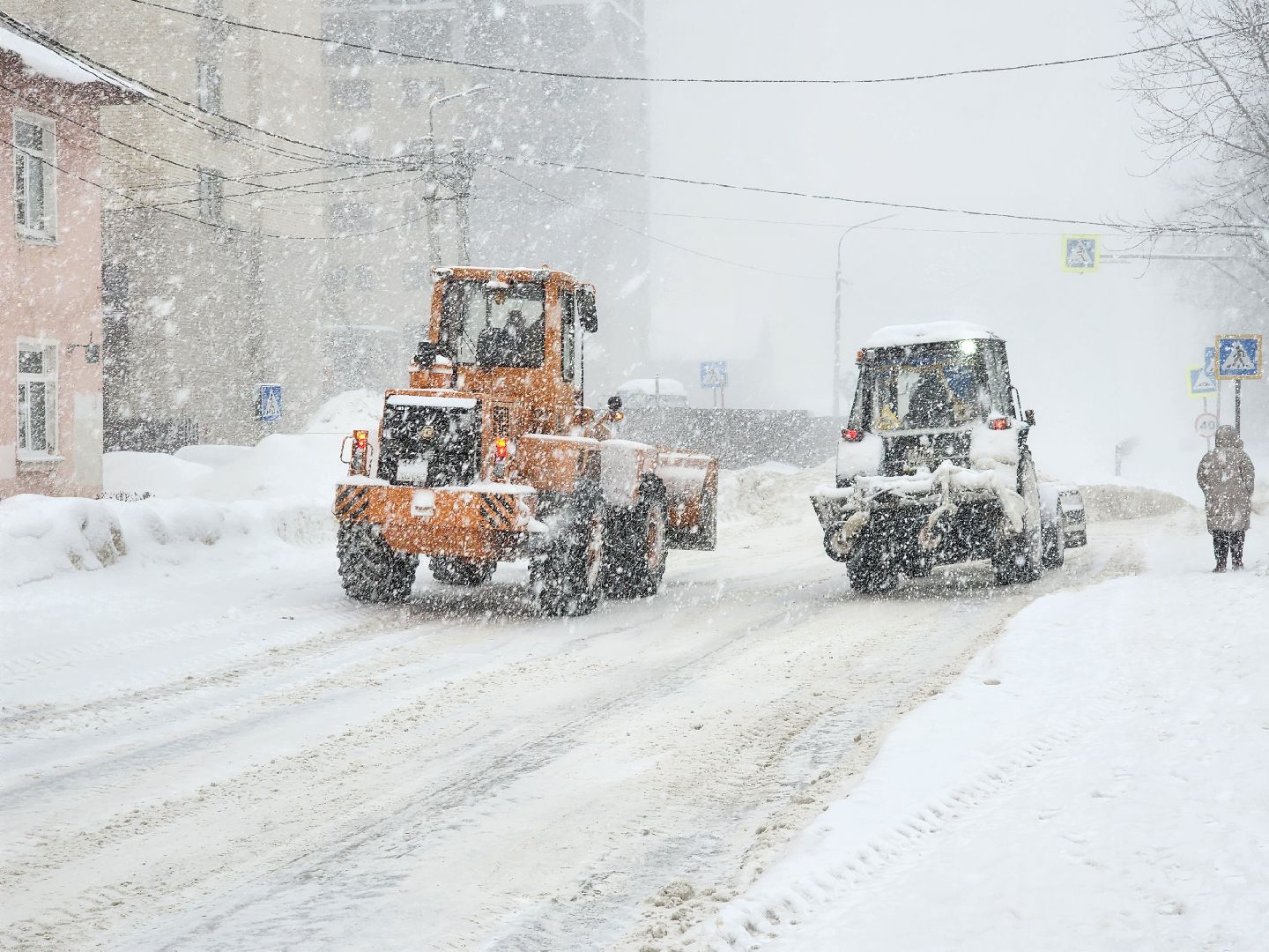 коммунальные службы, снегопад, циклон, Старая Купавна, Богородский городской округ,