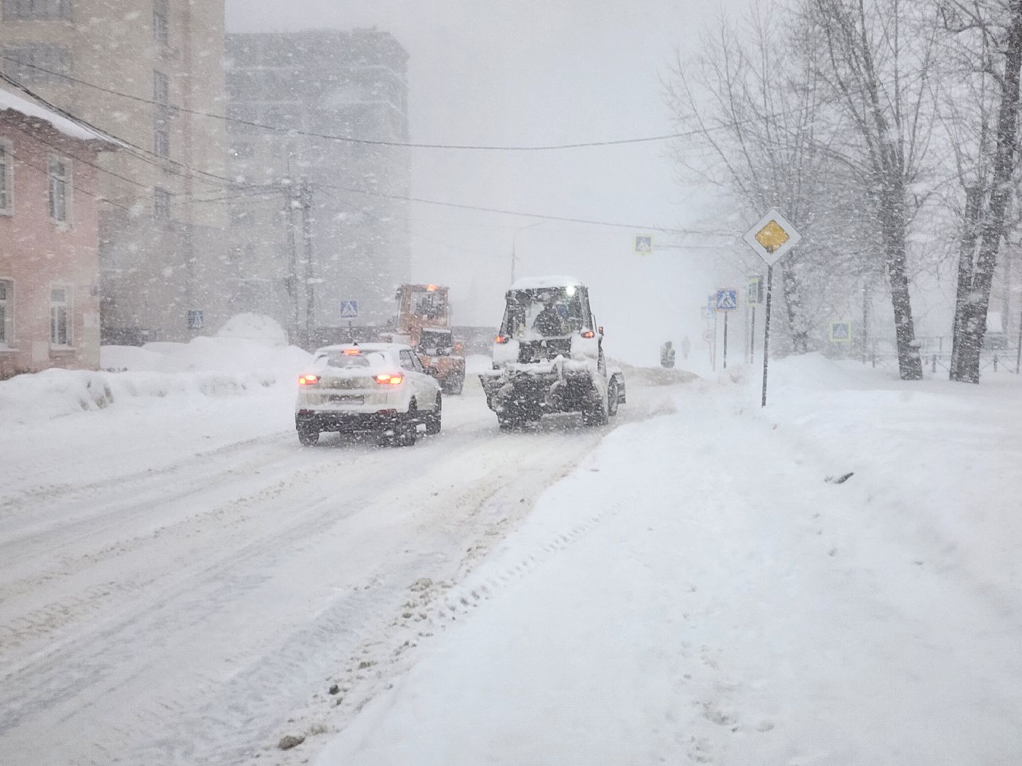 коммунальные службы, снегопад, циклон, Старая Купавна, Богородский городской округ,