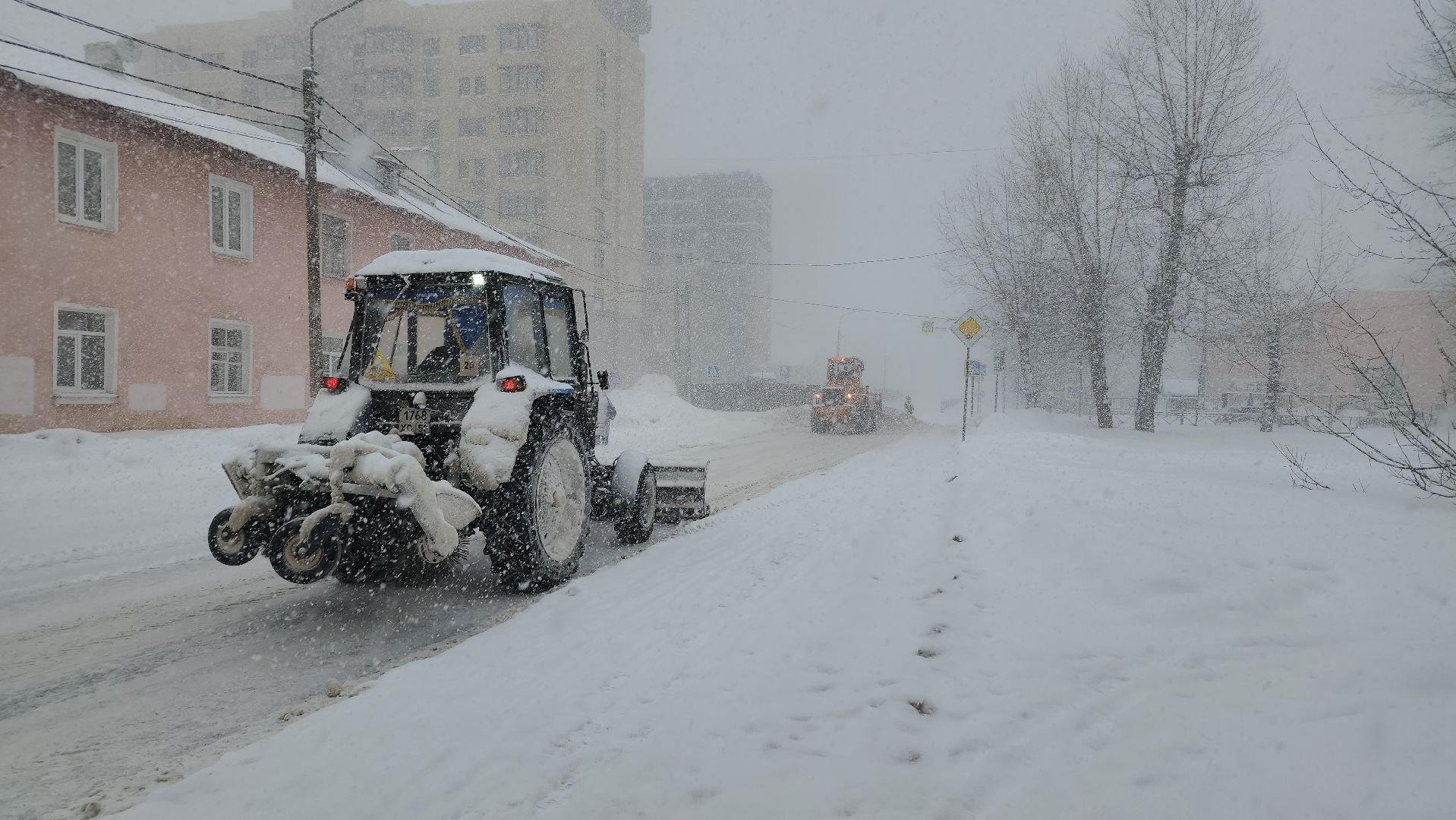 коммунальные службы, снегопад, циклон, Старая Купавна, Богородский городской округ,