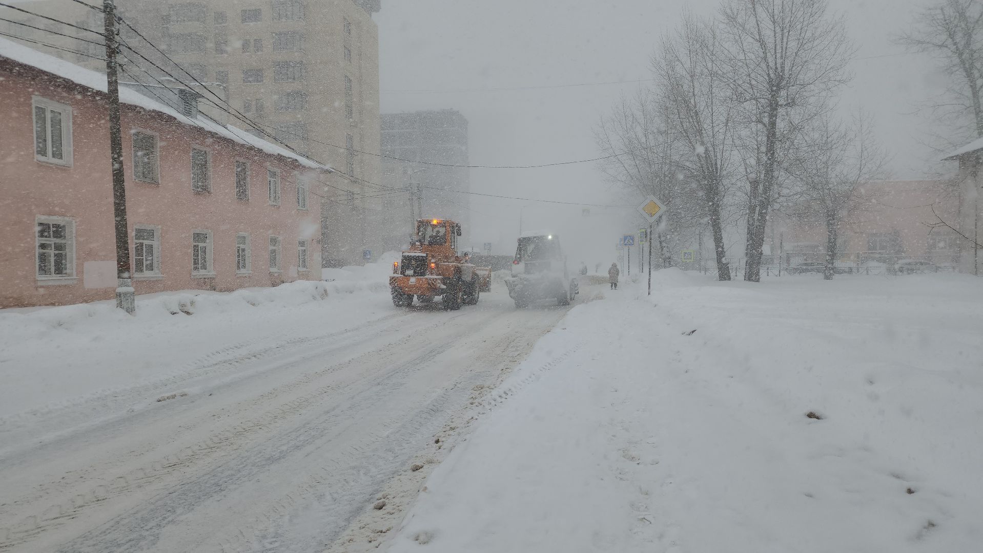 коммунальные службы, снегопад, циклон, Старая Купавна, Богородский городской округ,