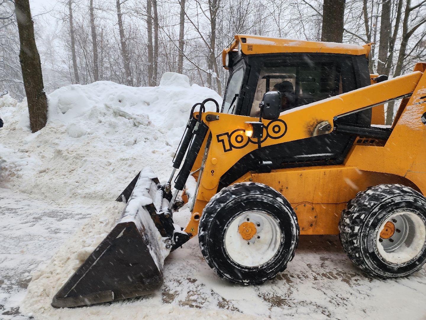 красноармейск, г.о. пушкинский, снегопад, уборка снега,