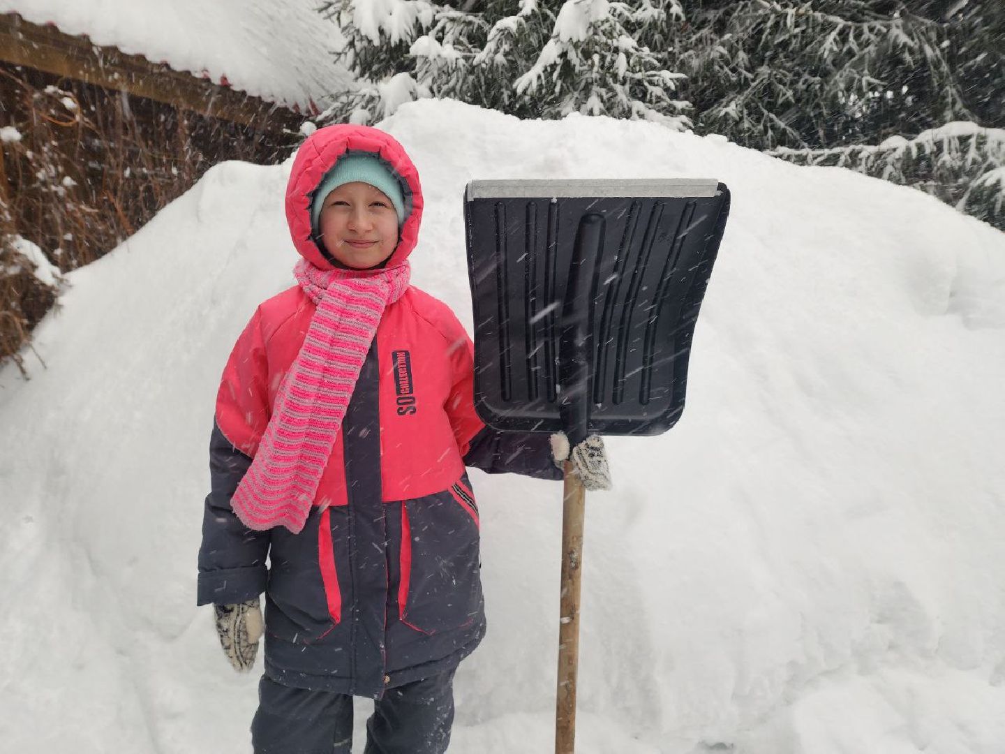 Солнечногорск, Снег, Уборка, Дети, Снегопад,