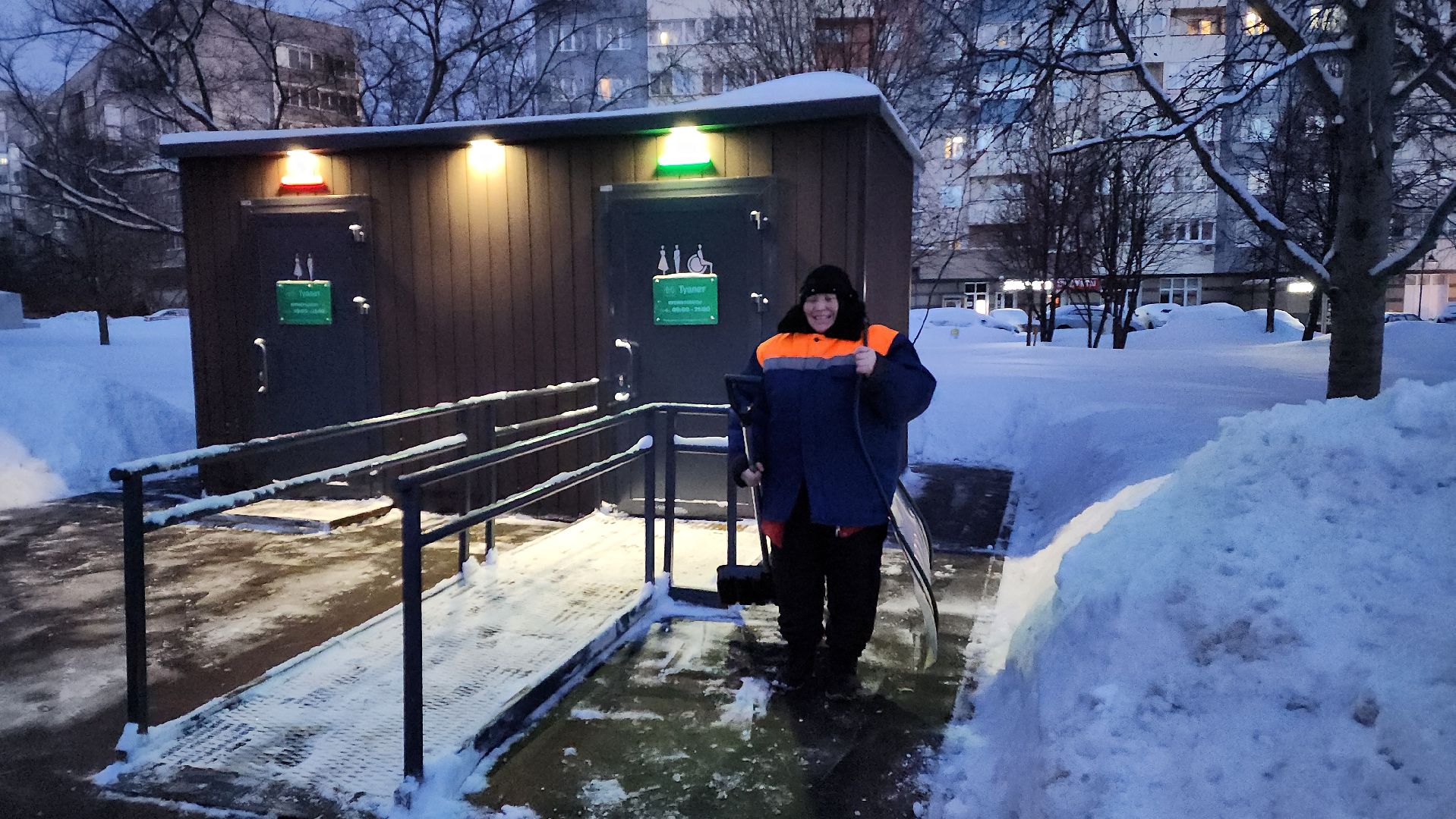 Подмосковье, Городской округ Пушкинский, Ивантеевка, городское хозяйство ивантеевка, циклон ольга, снегопад, уборка снега, уборка общественных территорий,