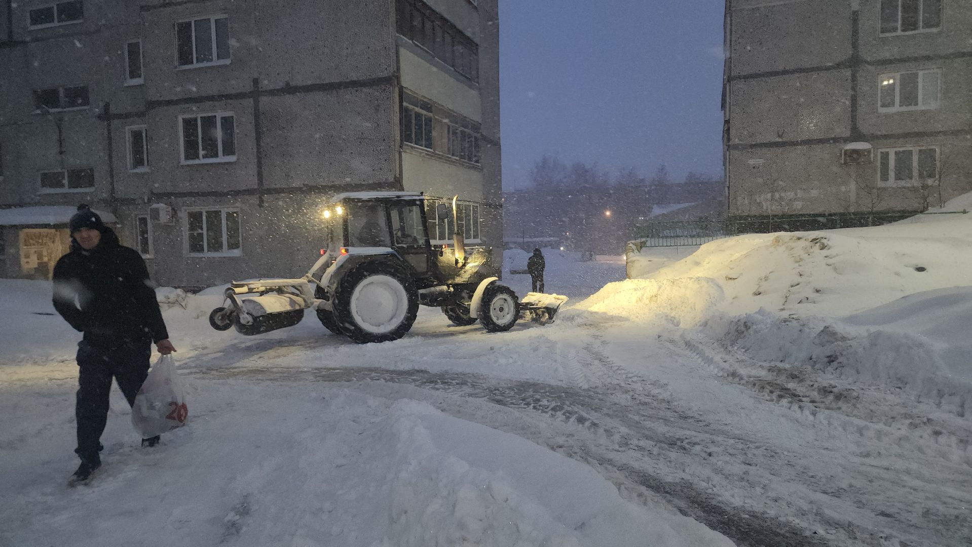 павловский посад, уборка снега, коммунальные службы,