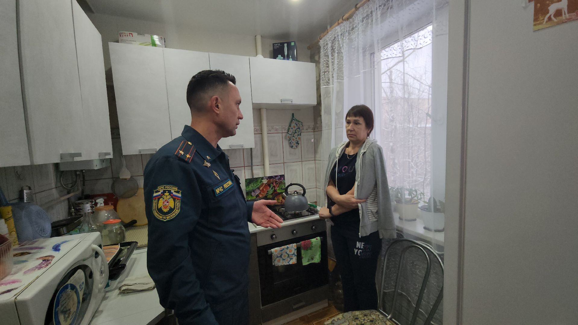 Егорьевск, пожарный надзор,дом, квартира, кухня, задымление,