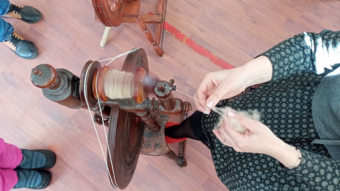 Прялка, Мастеркласс, музей, костюм, Пряжа, Прядение, Самопрялка