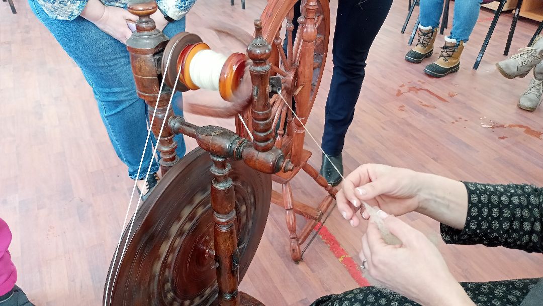 Прялка, Мастеркласс, музей, костюм, Пряжа, Прядение, Самопрялка