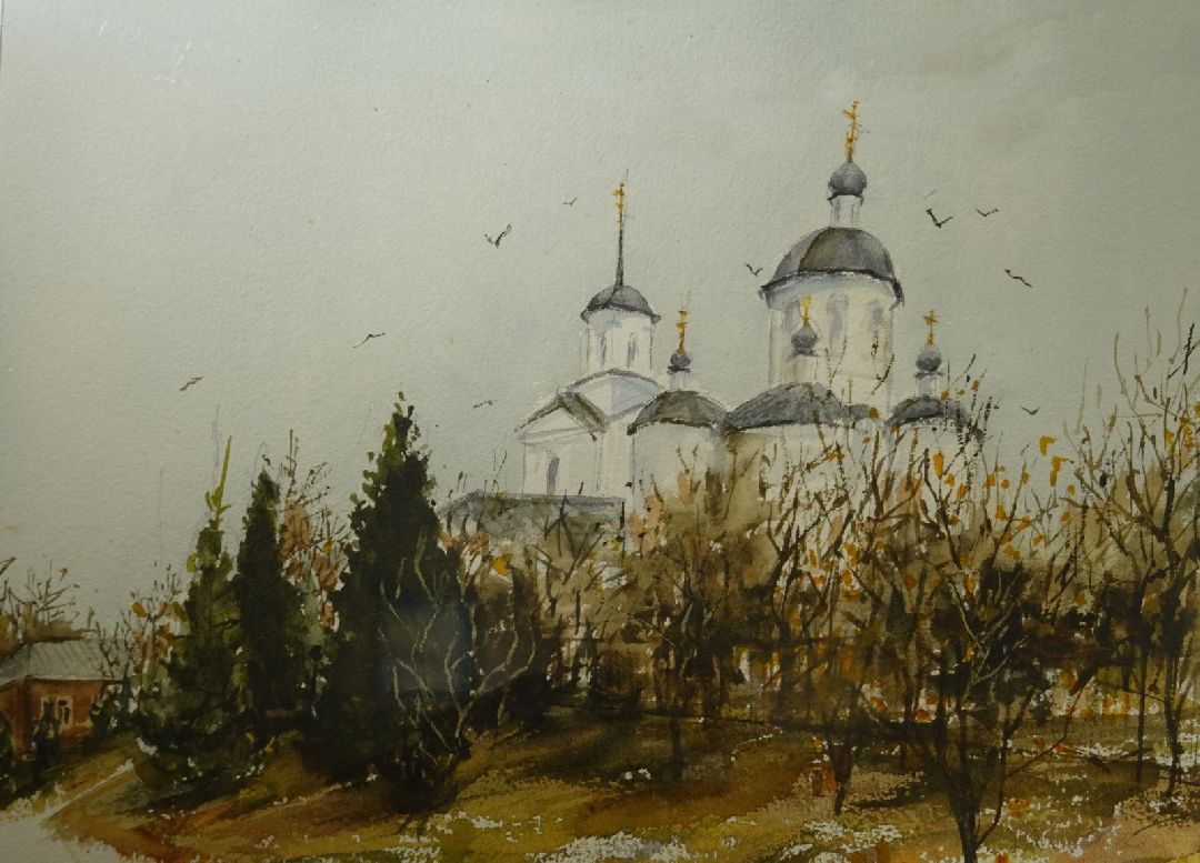 Выставка, Картины, Акварель