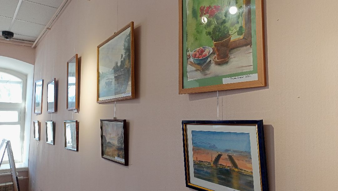 Выставка, Картины, Акварель