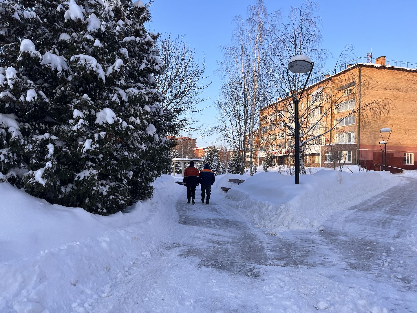 шаховская, снег, расчистка снега, комунальная техника,