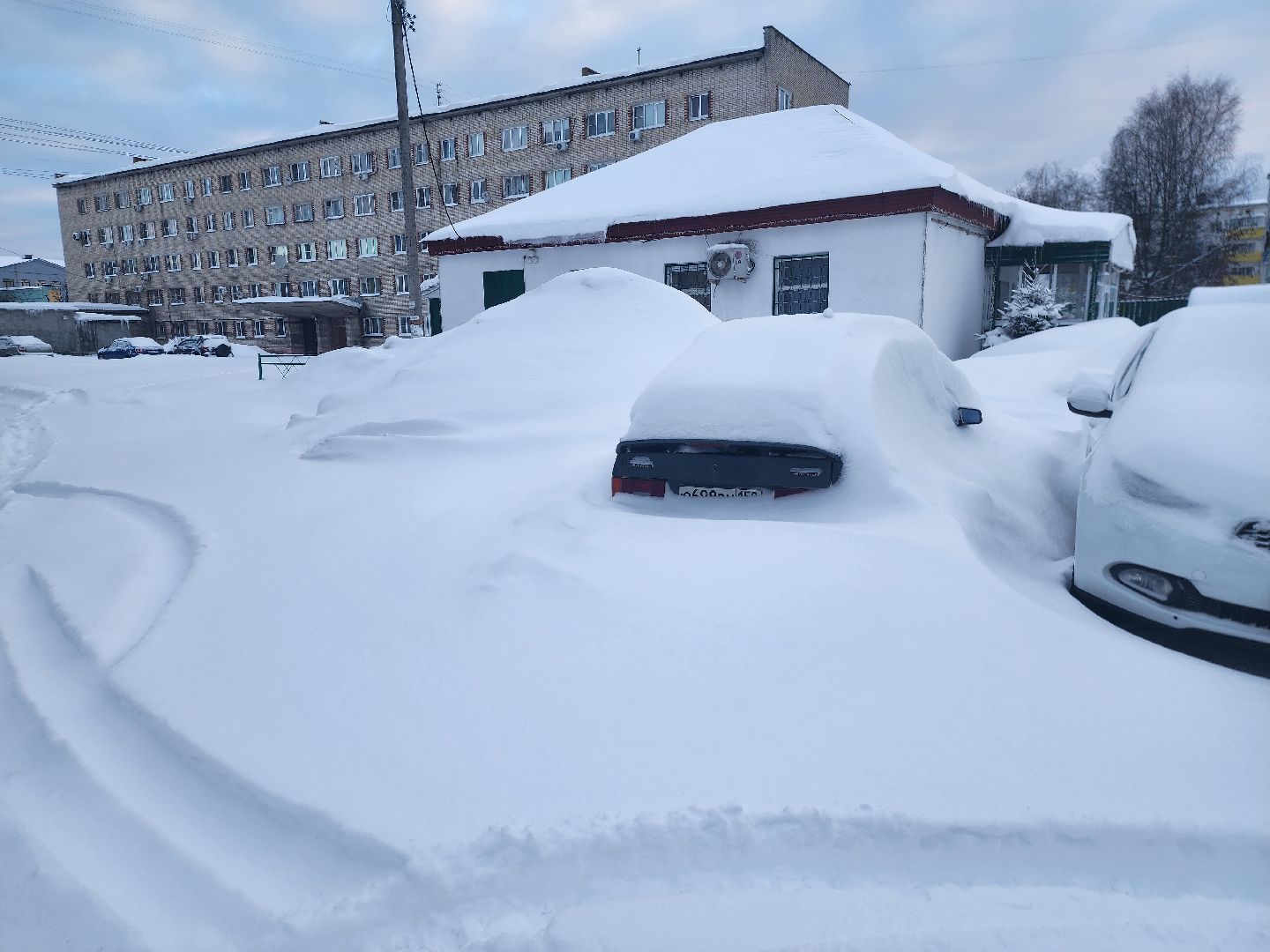 шатура, циклон ольга, уборка дворов, уборка снега,