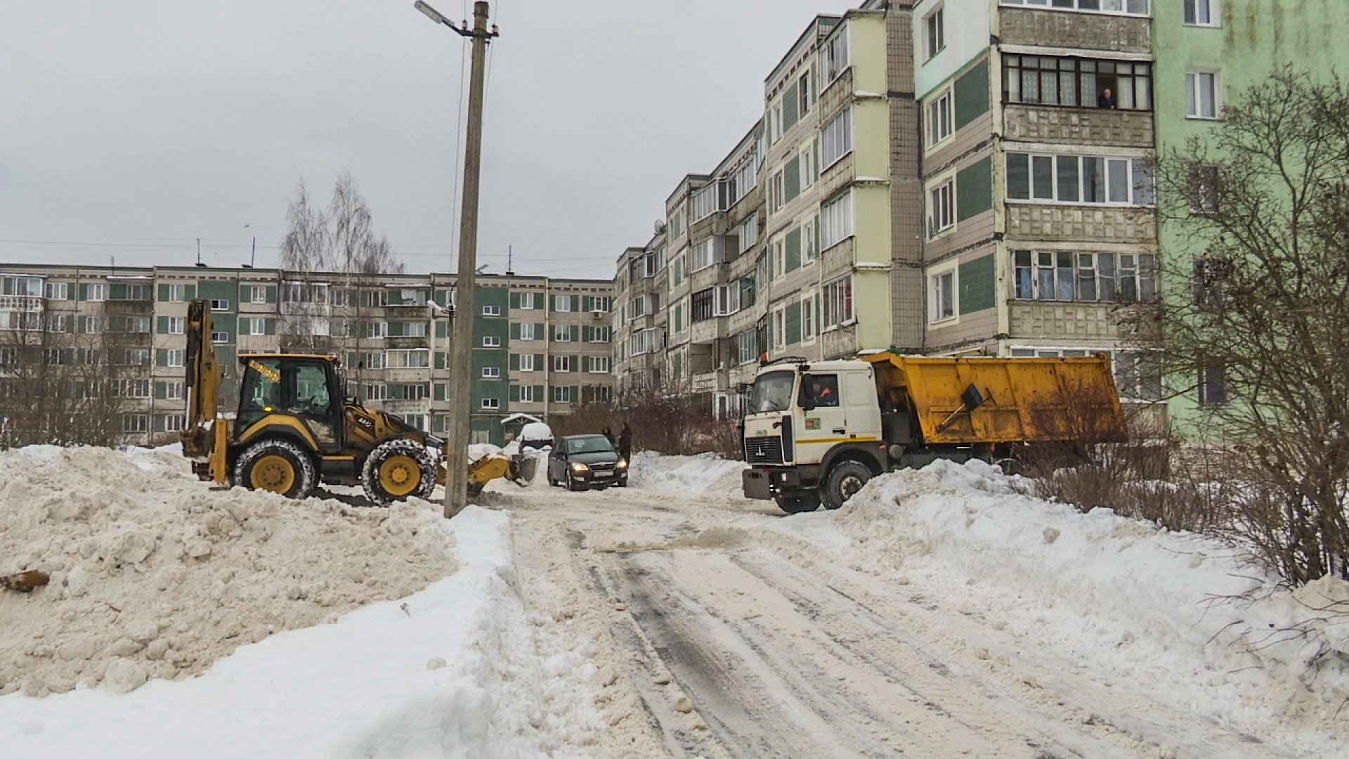 Клин, общество, люди, ЖКХ, снег, очистка снега,